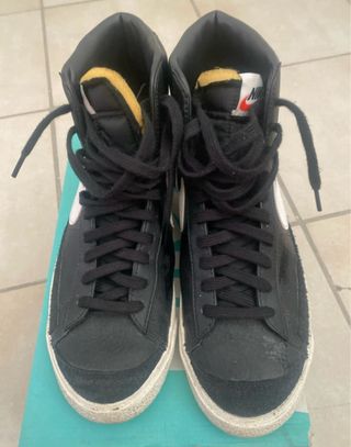 usate poco Nike Blazer Mid '77 Suede Nero Bianco