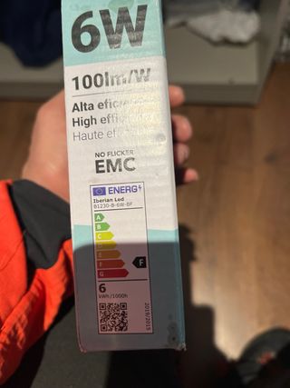 2 unidades Luz LED Downlight Superficie 6W 6000K