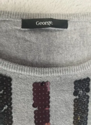 Vestido de punto con lentejuelas T. L.