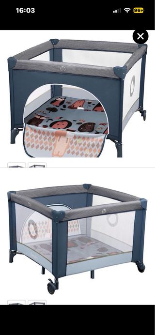 Parque Cuna Lionelo 2 en 1