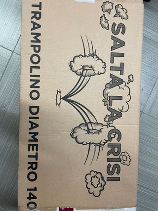 Trampolino 140 cm con rete di sicurezza