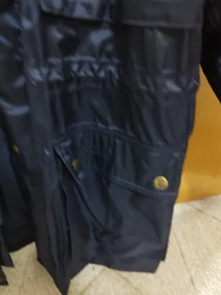 Anorak impermeable con forro azul