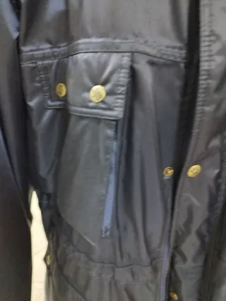 Anorak impermeable con forro azul