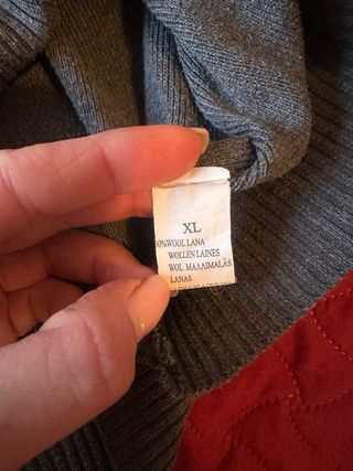 Maglione grigio lana uomo