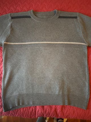 Maglione grigio lana uomo