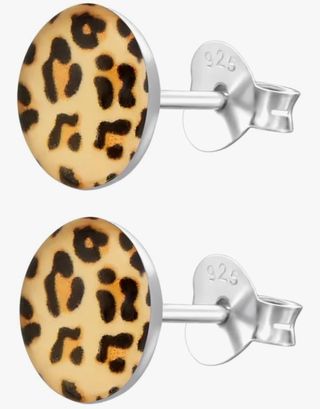 Pendientes Leopardo Plata