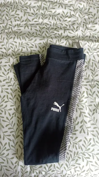 Leggings Puma negros y blanco