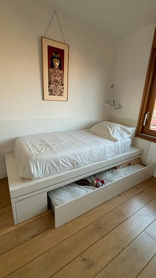 Cama individual con nido