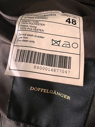 Chubasquero impermeable Doppelganger de hombre