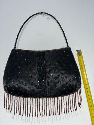 2 Bolsos de fiesta negro con abalorios
