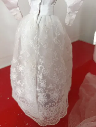 Vestito da sposa Barbie antico + velo e copricapo