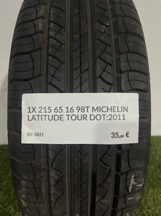 215 65 16 98T MICHELIN LATITUDE TOUR