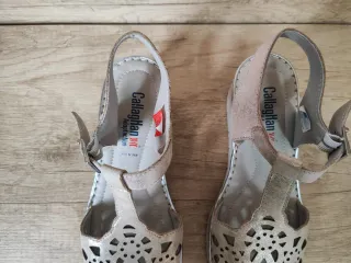 Sandalias Callaghan Talla 38 Beige/Plata