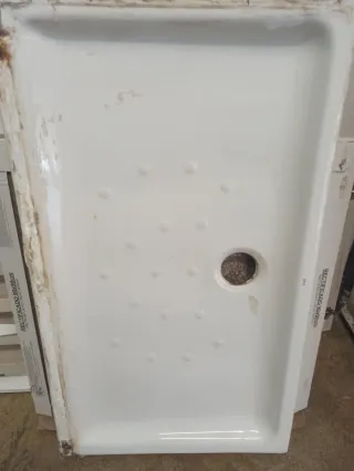 Plato de ducha porcelana de 0'69 x 1'19 de largo