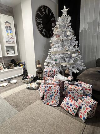 Árbol de Navidad blanco artificial