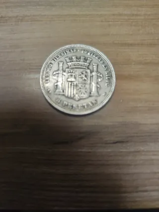 Moneda 5 Pesetas España 1870