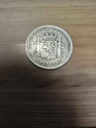 Moneda 5 Pesetas España 1870