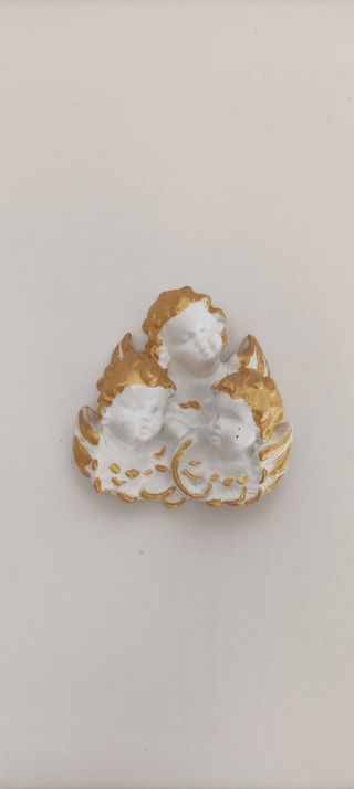 Decorazione angeli  oro e bianco