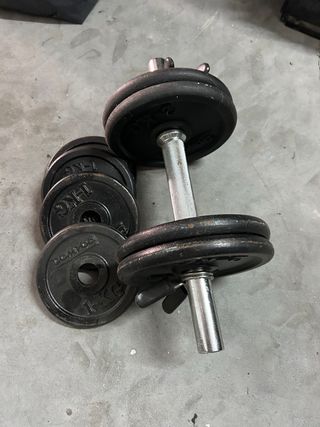 Manubrio regolabile con dischi da 1kg