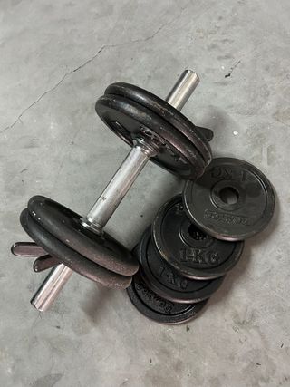 Manubrio regolabile con dischi da 1kg