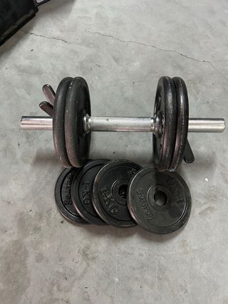 Manubrio regolabile con dischi da 1kg