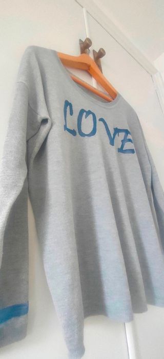 Jersey LOVE gris-azul Sinequanone