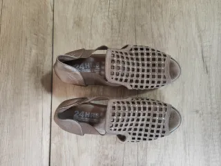 Sandalias 24HORAS Beige/Plata Talla 38