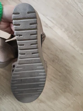 Sandalias 24HORAS Beige/Plata Talla 38