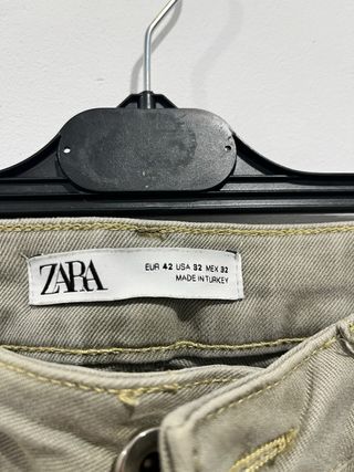 Vaquero slim Zara Talla M gris