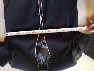 Blazer nero manica 3/4 con perline Taglia 48/50 it