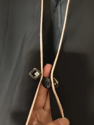 Blazer nero manica 3/4 con perline Taglia 48/50 it