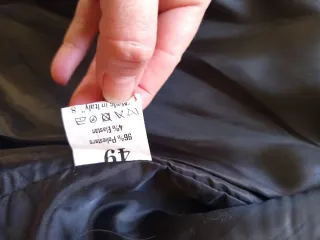 Blazer nero manica 3/4 con perline Taglia 48/50 it