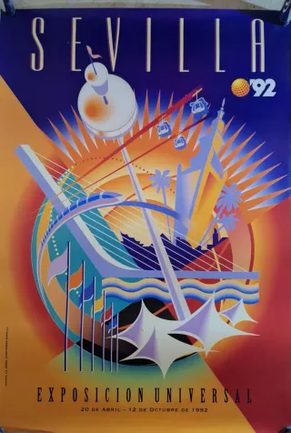 Cartel Expo 92 Sevilla Original