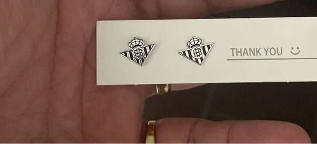 Brincos Real Betis Balompié Prata de Lei