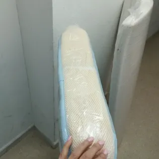 Colchón cuna azul con ositos