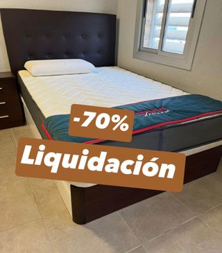 Canapé Cama Nuevo Madera y Tela