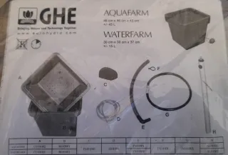 Maceta Hidropónica Negra/Gris Plástico