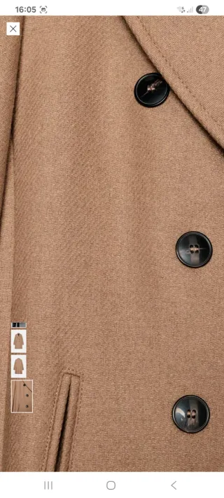 Abrigo Zara Beige sin estrenar