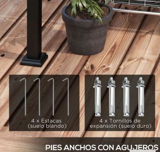 Pérgola de Jardín de Pared 297x211x220 cm