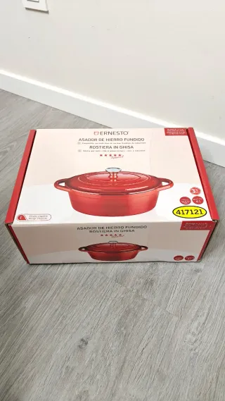 Olla de Hierro Fundido Ernesto 4L Roja