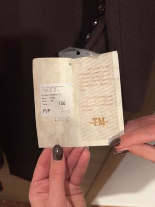 Abrigo largo Paño Oversized