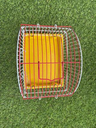 Jaula hámster/pájaro roja y amarilla