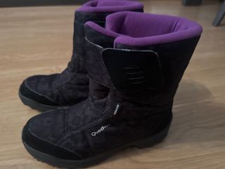 Botas de Nieve Quechua Mujer Negras/Moradas