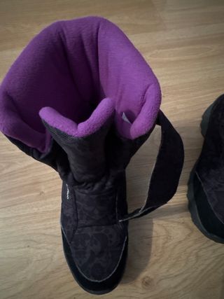 Botas de Nieve Quechua Mujer Negras/Moradas