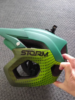 Casco MTB Storm Verde y Amarillo