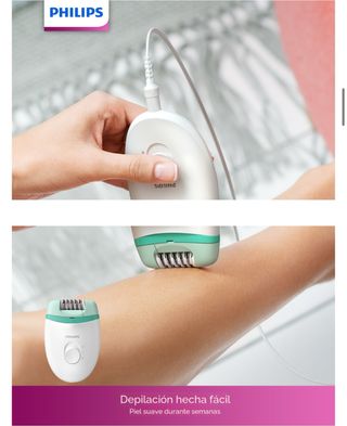 Depiladora Philips con cable