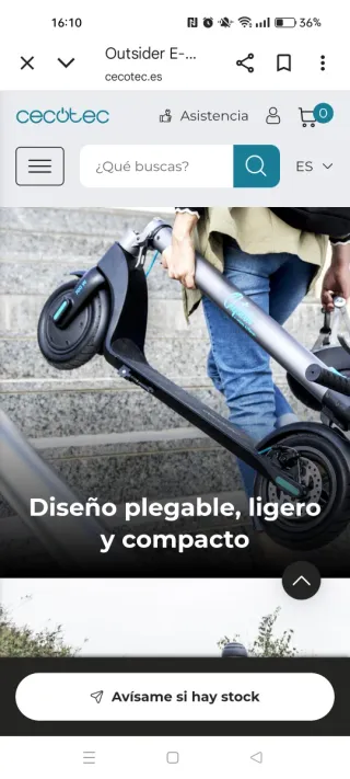 Patinete Cecotec Outsider 8,5