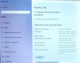 HP CQ50-4Gb ram-120gb-SSD- W10 PRO