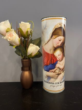 composizione Cimitero vasetto adesivo + candela