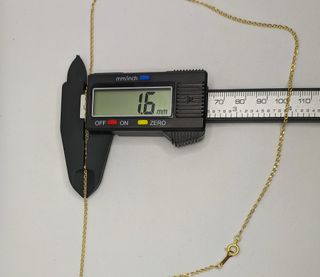 Cadena Barbada de oro de 18k, 3.21 g, 51 cm.
